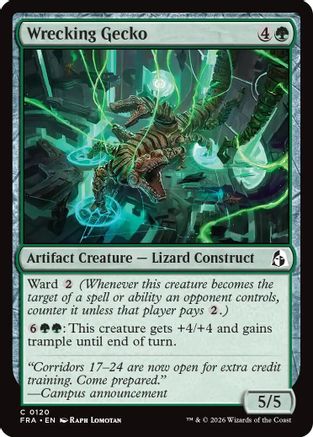 Wrecking Gecko (120) Foil - Reality Fracture