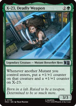 X-23, Deadly Weapon (738) - Commander: Marvel Super Heroes
