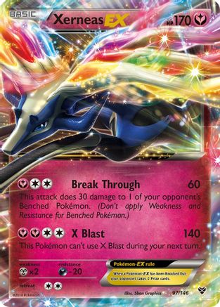 Xerneas EX (97) Holofoil - XY Base Set