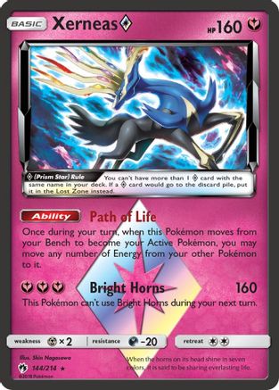 Xerneas Prism Star (144) Holofoil - Lost Thunder