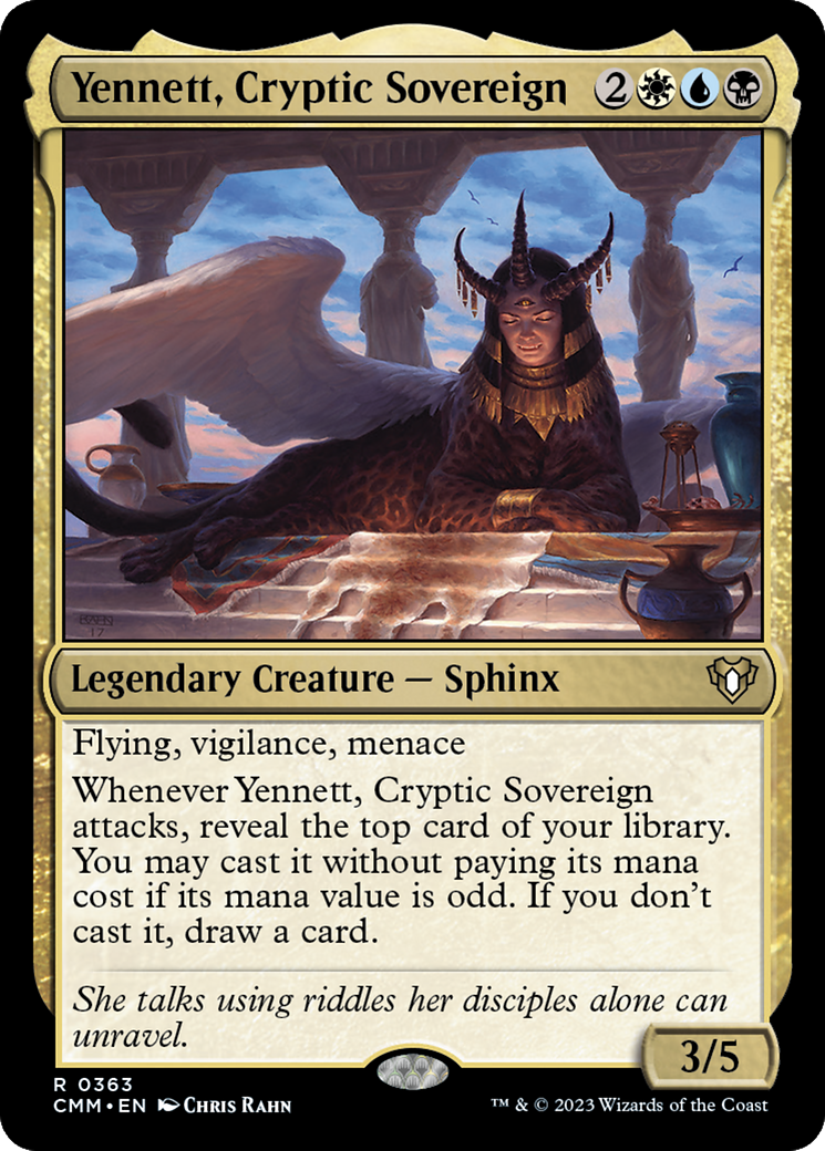 Yennett, Cryptic Sovereign (363) Foil - Commander Masters