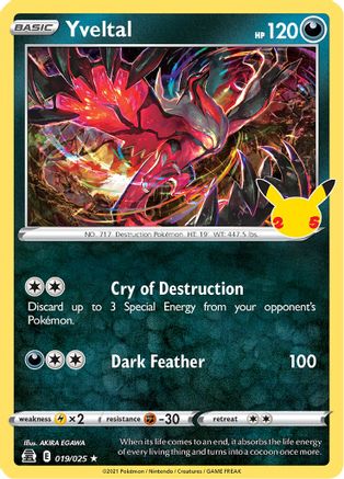 Yveltal (19) Holofoil - Celebrations