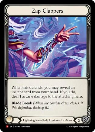 Zap Clappers (AST005) Rainbow Foil - Armory Deck: Aurora