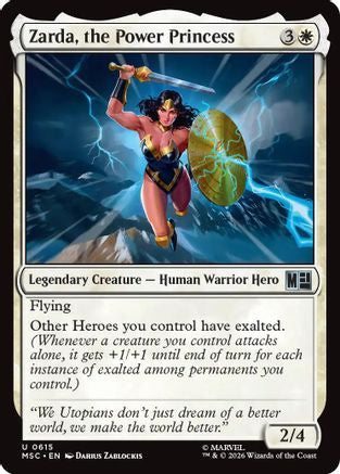 Zarda, the Power Princess (615) - Commander: Marvel Super Heroes