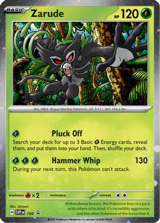 Zarude (Cosmos Holo) (199) Holofoil - Black Star Promos