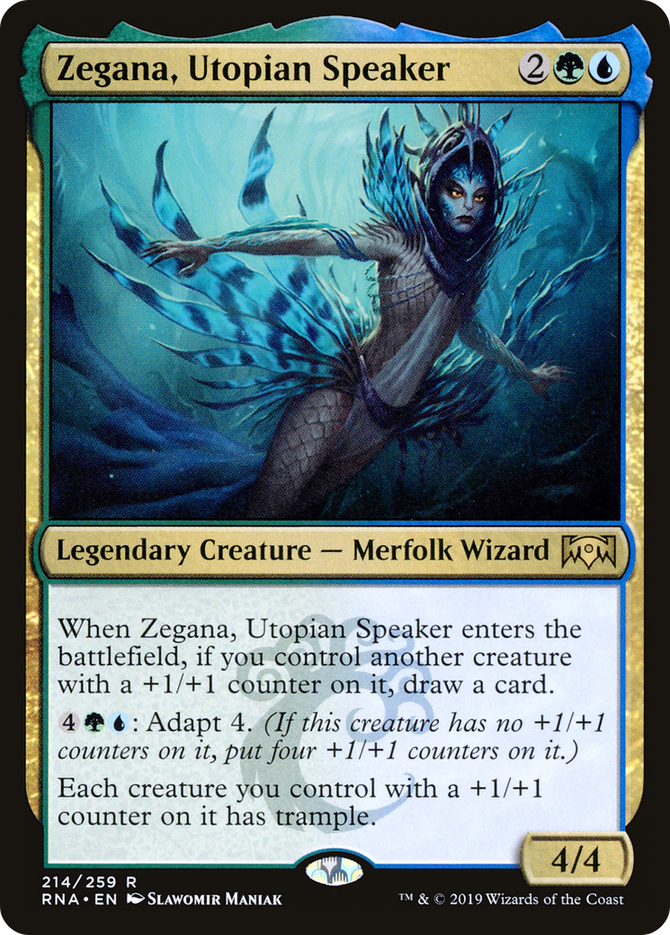 Zegana, Utopian Speaker (214) - Ravnica Allegiance Foil