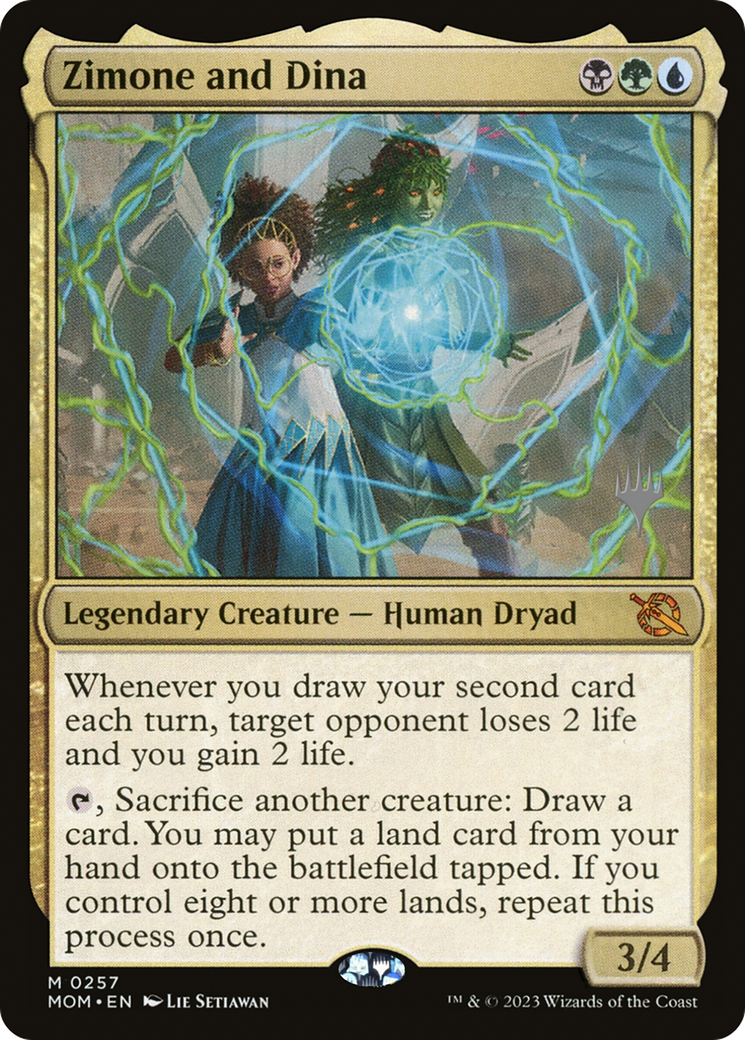 Zimone and Dina (257) - March of the Machine Promos Foil