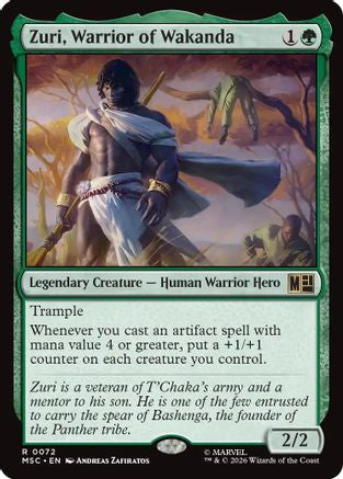 Zuri, Warrior of Wakanda (072) - Commander: Marvel Super Heroes
