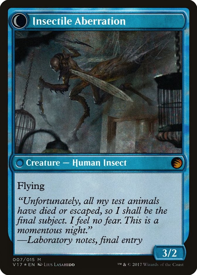 Delver of Secrets // Insectile Aberration (007) Foil - From the Vault: Transform