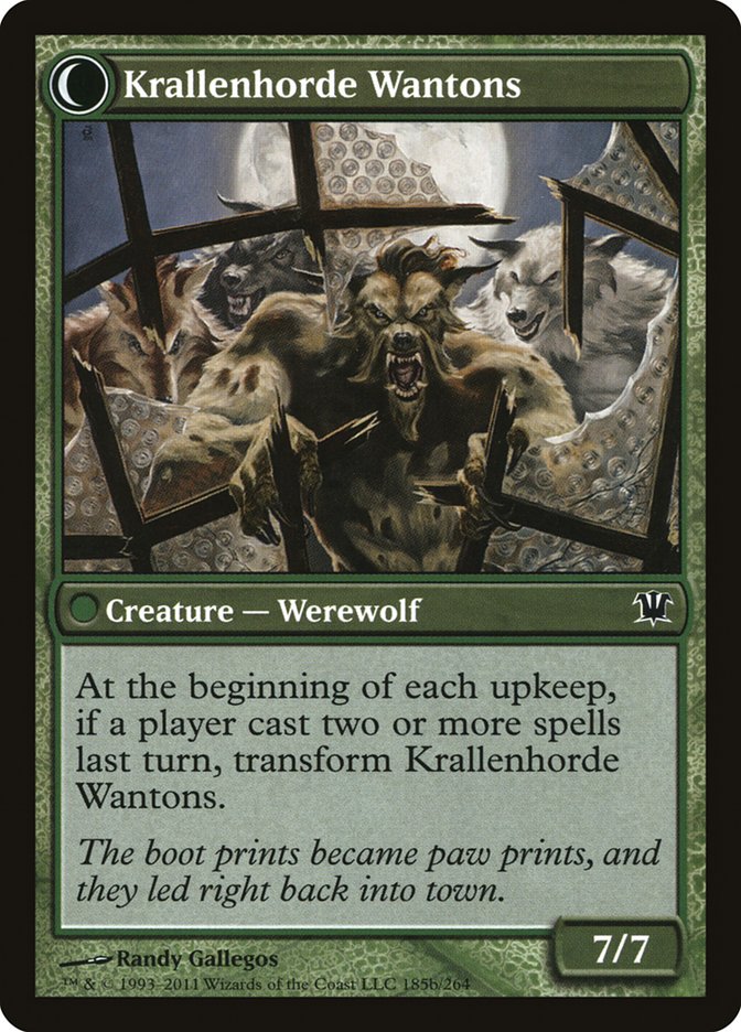 Grizzled Outcasts // Krallenhorde Wantons (185) - Innistrad