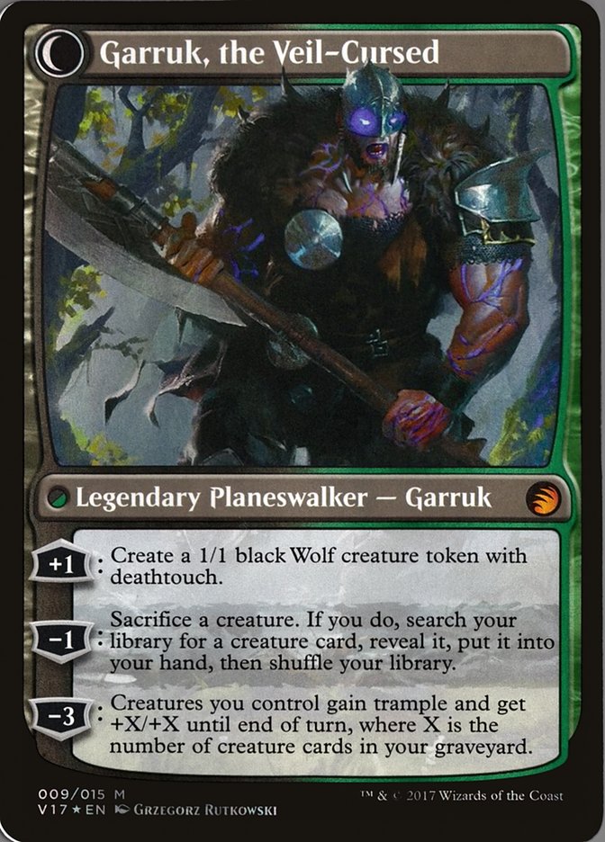 Garruk Relentless // Garruk, the Veil-Cursed (009) Foil - From the Vault: Transform
