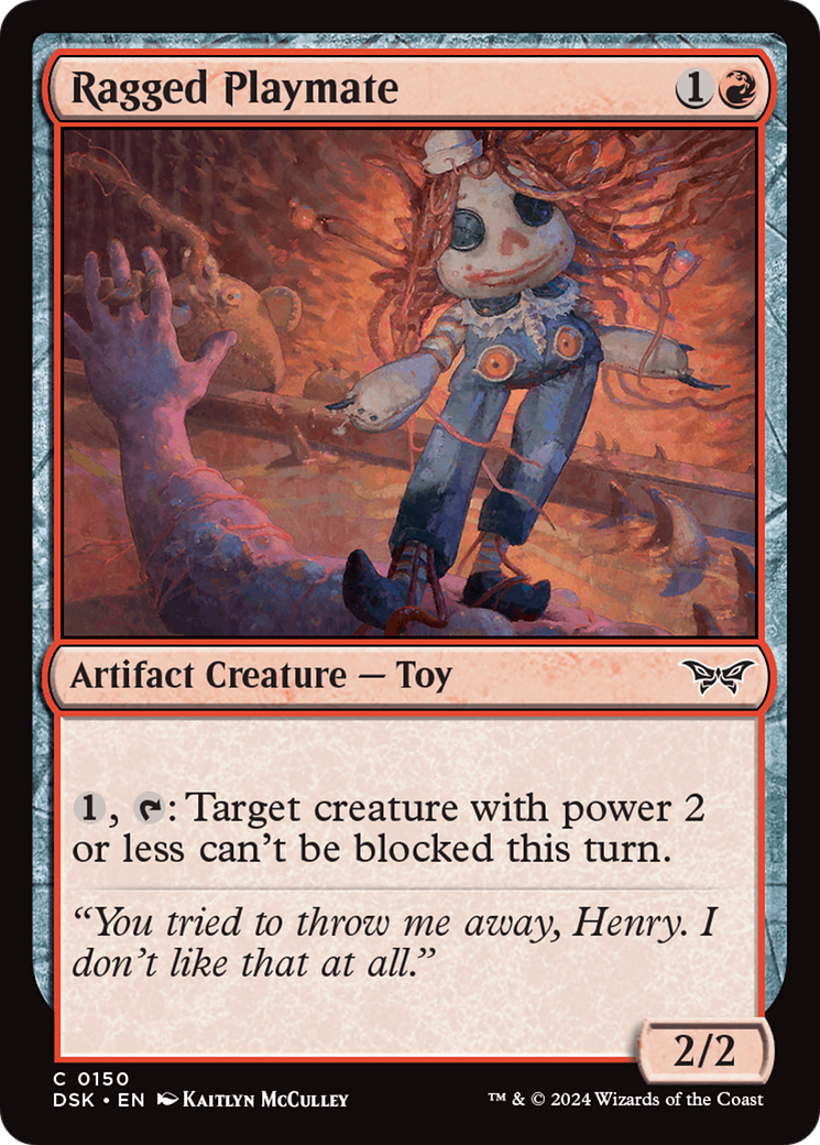 Ragged Playmate [Duskmourn: House of Horror] Foil