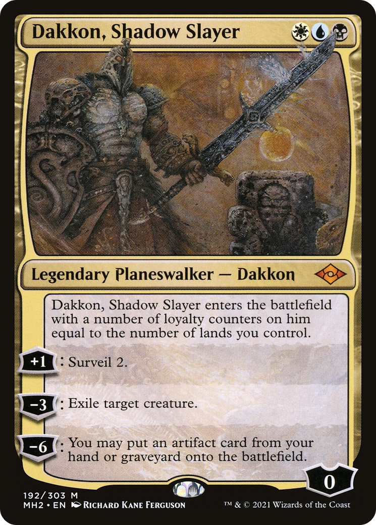 Dakkon, Shadow Slayer [Modern Horizons 2] Foil