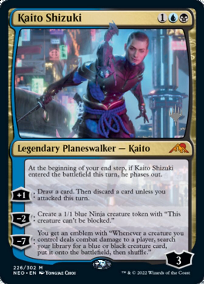 Kaito Shizuki (Promo Pack) [Kamigawa: Neon Dynasty Promos] | Silver Goblin