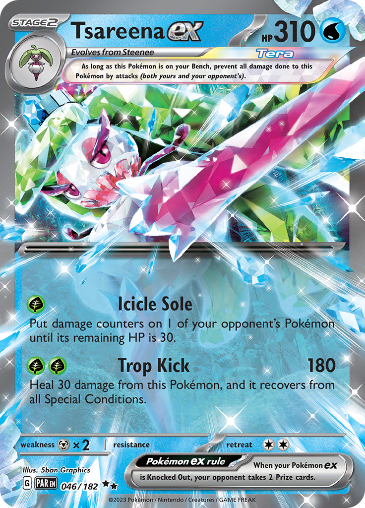 Tsareena ex (046/182) [Scarlet & Violet: Paradox Rift] | Silver Goblin