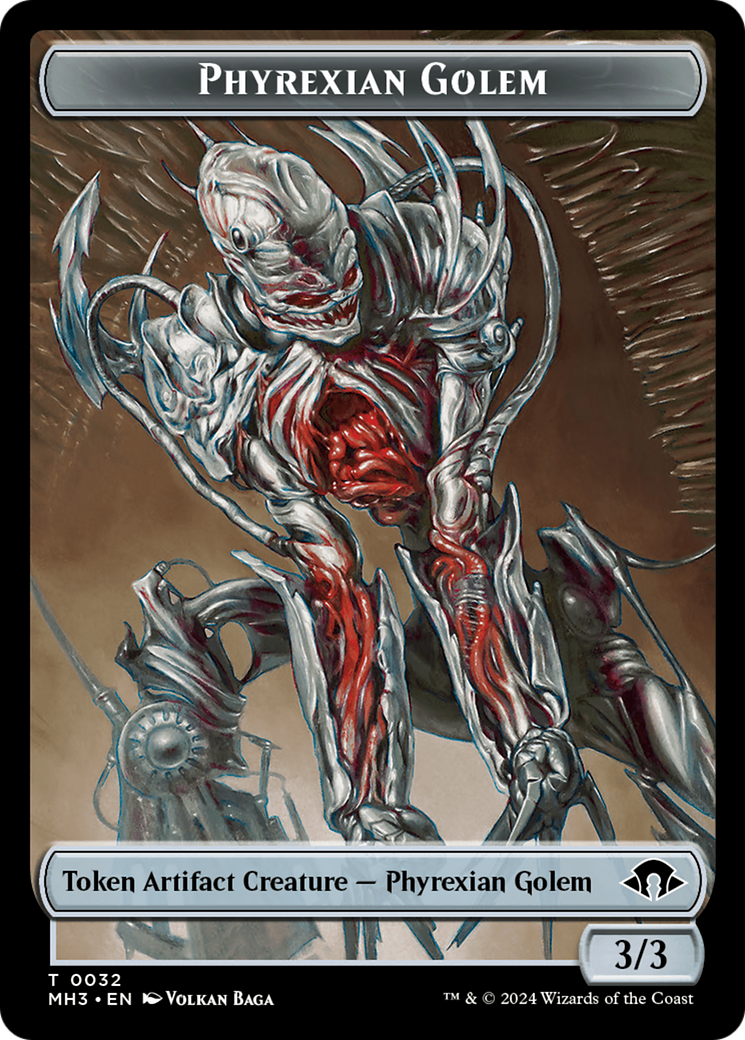 Phyrexian Golem Token [Modern Horizons 3 Tokens] | Silver Goblin