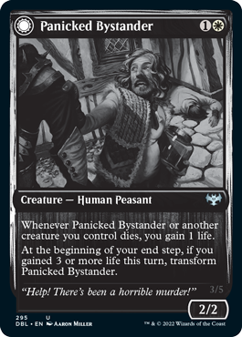 Panicked Bystander // Cackling Culprit [Innistrad: Double Feature] Foil