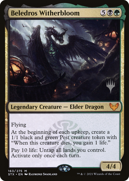Beledros Witherbloom (Promo Pack) [Strixhaven: School of Mages Promos]