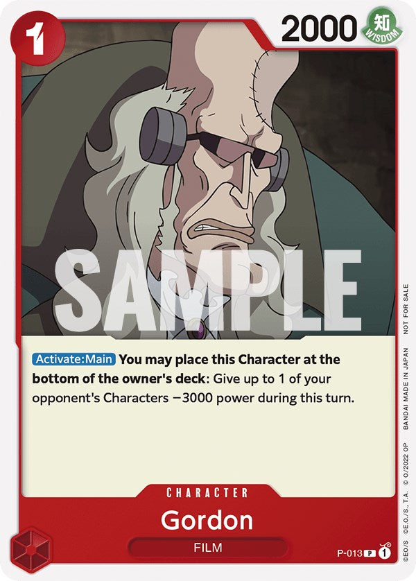 Gordon (One Piece Film Red) [One Piece Promotion Cards] | Silver Goblin