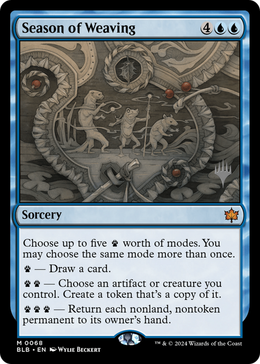 Season of Weaving (Promo Pack) [Bloomburrow Promos] Foil