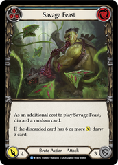 Savage Feast (Blue) [U-WTR016] (Welcome to Rathe Unlimited)  Unlimited Normal | Silver Goblin