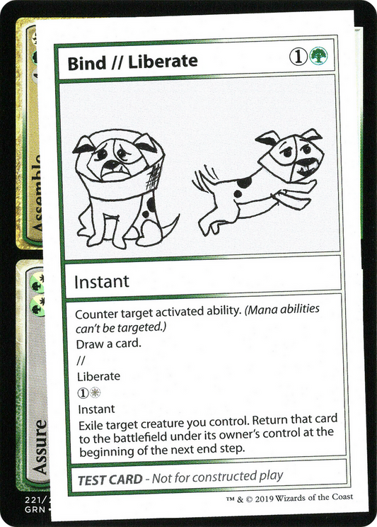Bind // Liberate (2021 Edition) [Mystery Booster Playtest Cards]