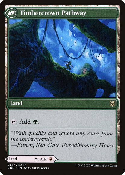 Cragcrown Pathway // Timbercrown Pathway [Zendikar Rising] Foil