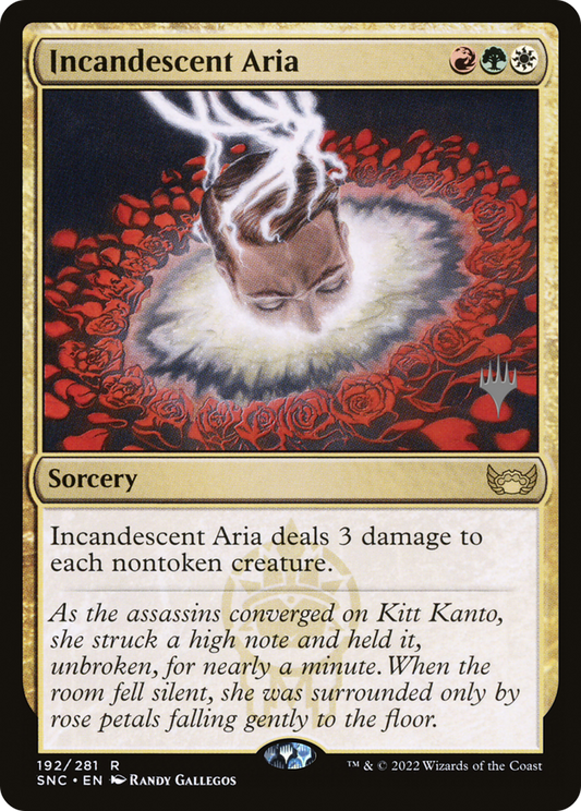 Incandescent Aria (Promo Pack) [Streets of New Capenna Promos] Foil