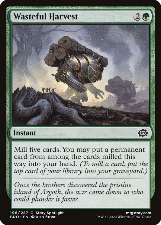 Wasteful Harvest [The Brothers' War] Foil