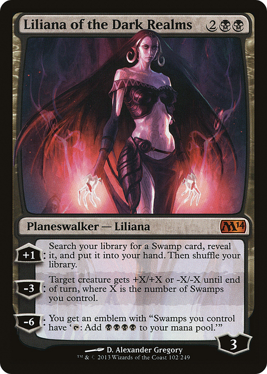 Liliana of the Dark Realms [Magic 2014] Foil
