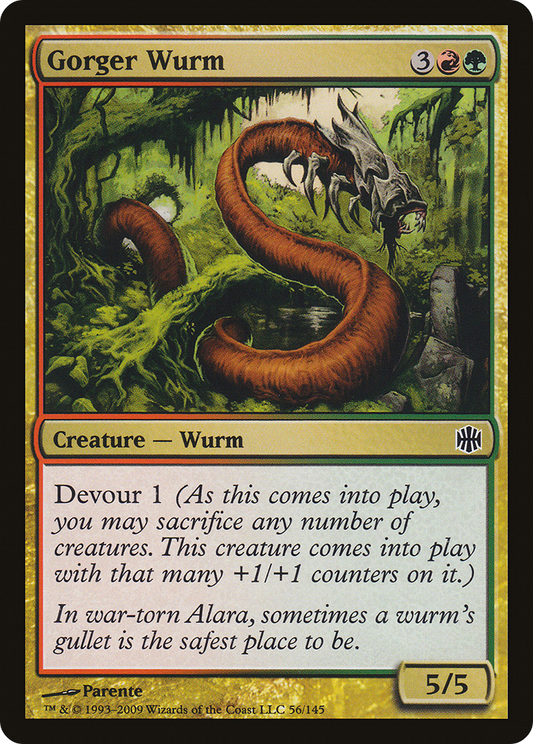 Gorger Wurm [Alara Reborn] Foil