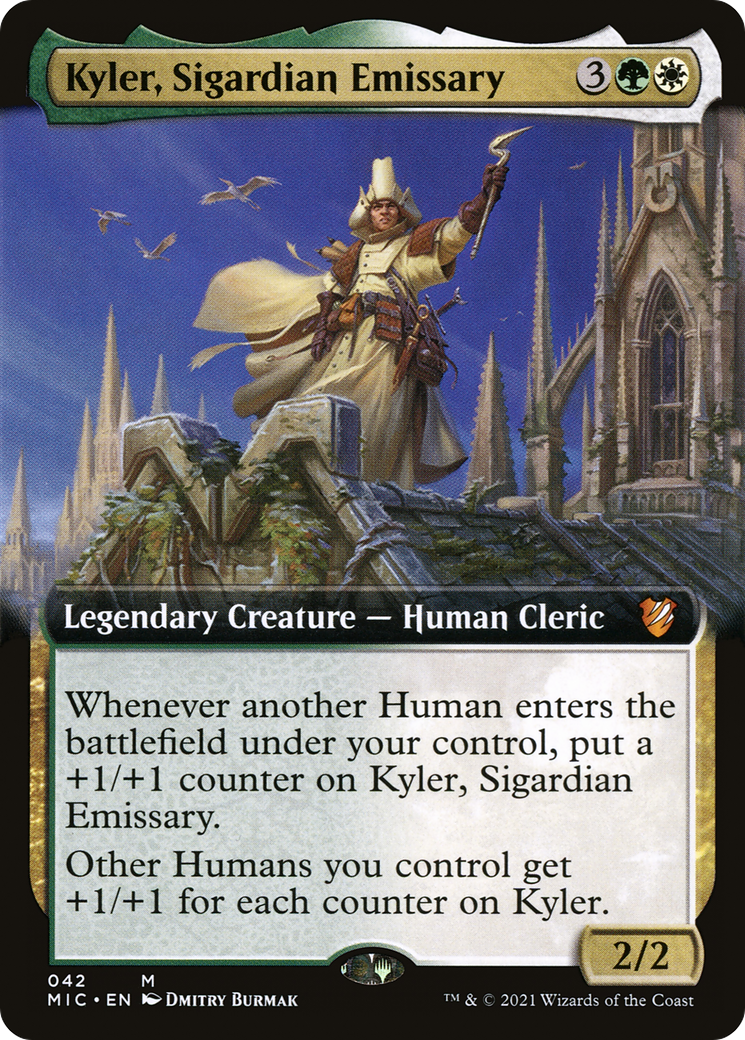 Kyler, Sigardian Emissary (Extended Art) [Innistrad: Midnight Hunt Commander] | Silver Goblin