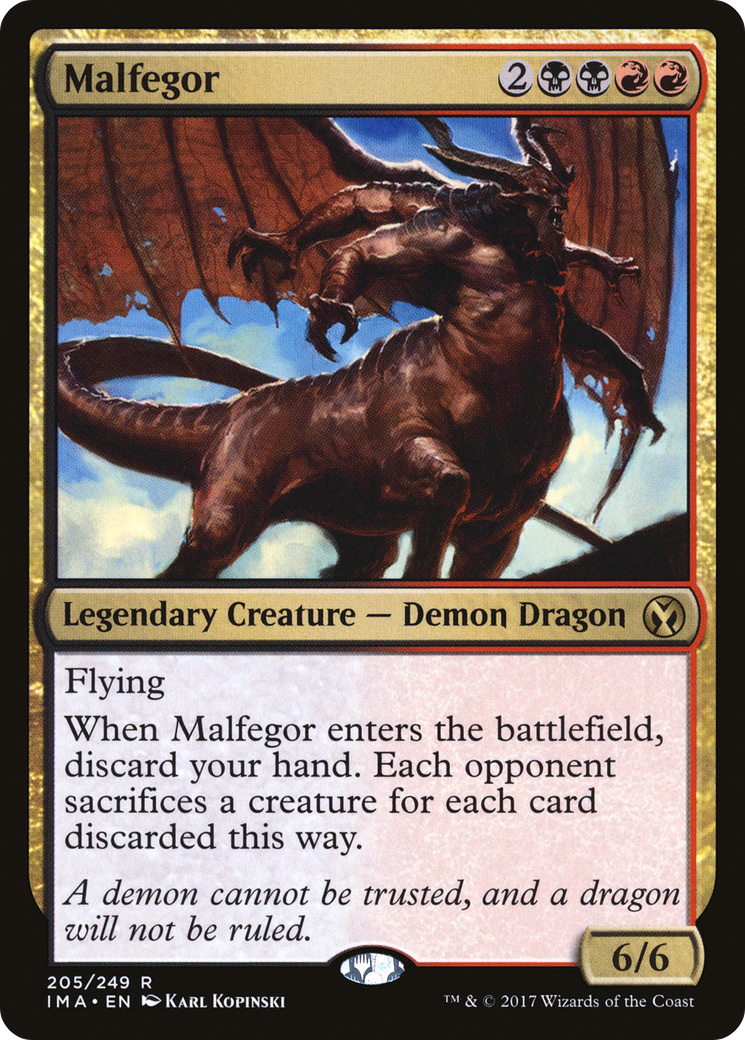 Malfegor (205) Foil - Iconic Masters