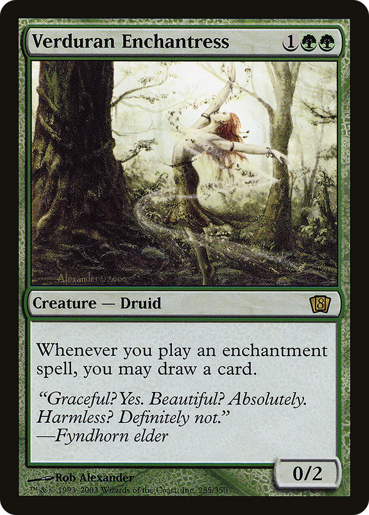 Verduran Enchantress (285) Foil - Eighth Edition