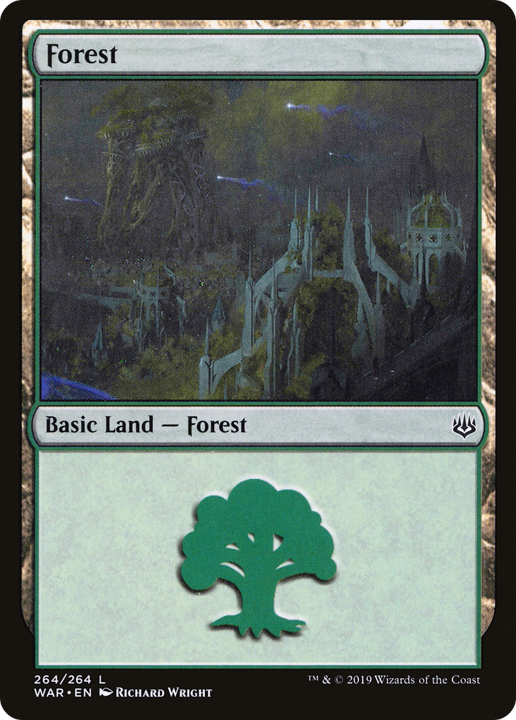 Forest (264) [War of the Spark] Foil