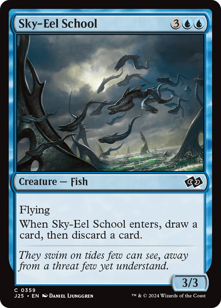 Sky-Eel School [Foundations Jumpstart] | Silver Goblin