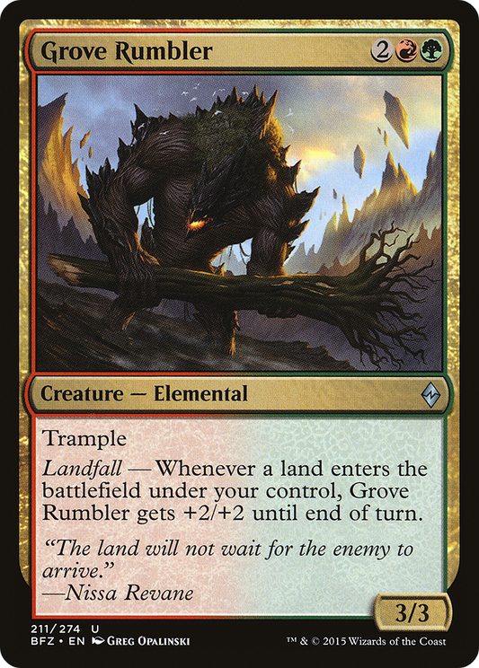 Grove Rumbler [Battle for Zendikar]