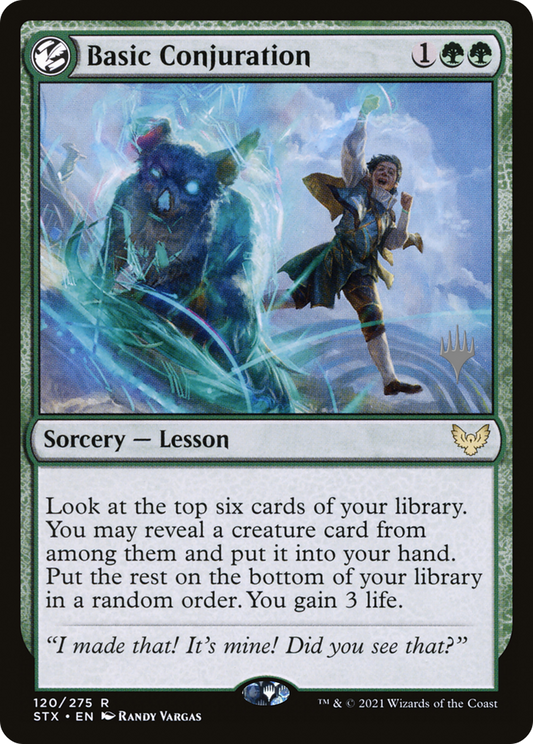 Basic Conjuration (Promo Pack) [Strixhaven: School of Mages Promos] Foil
