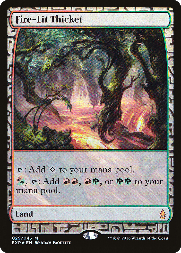 Fire-Lit Thicket [Zendikar Expeditions] | Silver Goblin