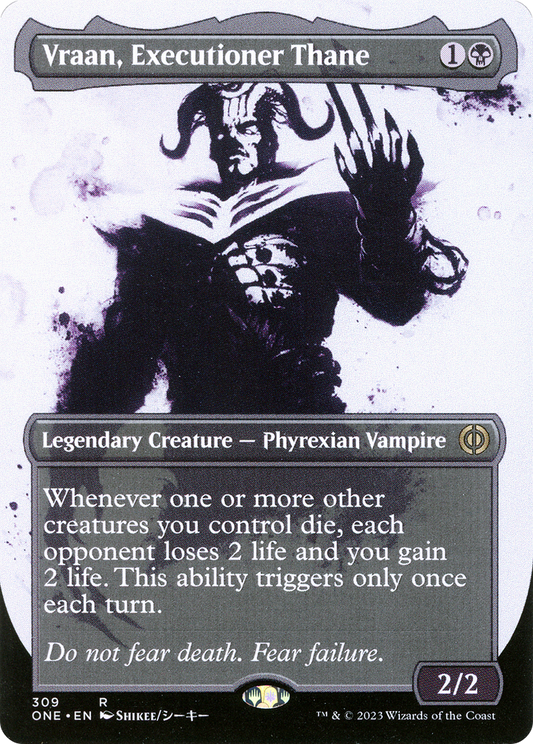 Vraan, Executioner Thane (Borderless Ichor) [Phyrexia: All Will Be One] Foil
