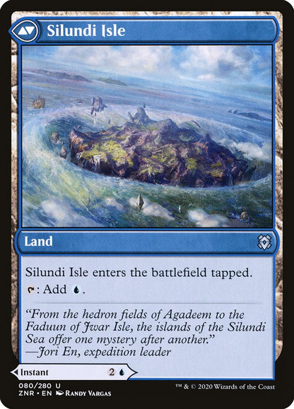 Silundi Vision // Silundi Isle (080) Foil - Zendikar Rising