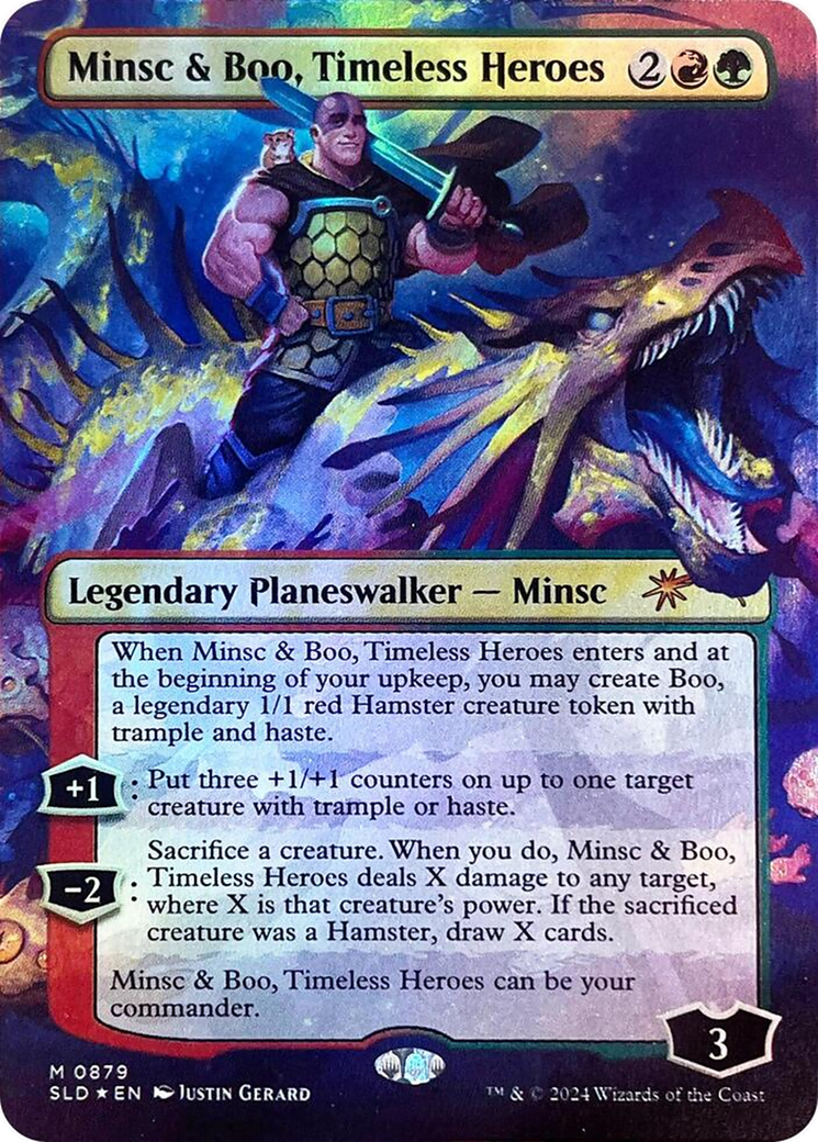 Minsc & Boo, Timeless Heroes(Borderless) Foil (879)