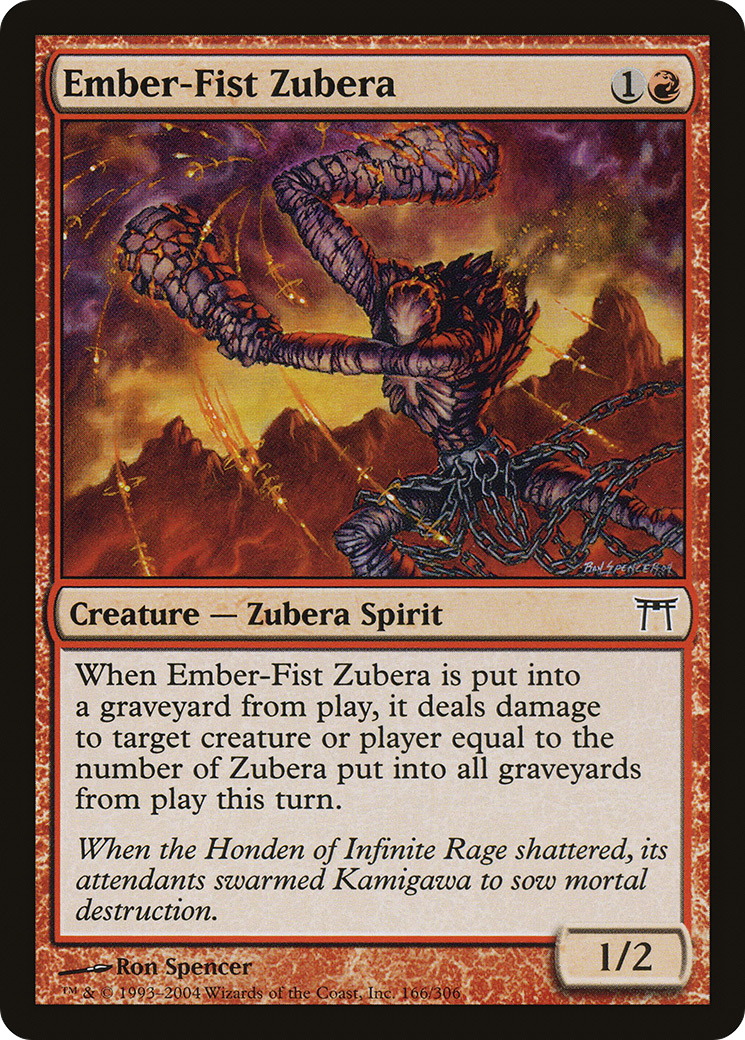Ember-Fist Zubera [Champions of Kamigawa] Foil