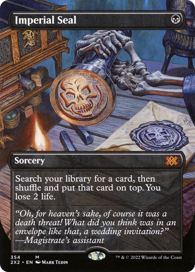 Imperial Seal (Borderless Alternate Art) [Double Masters 2022] Foil