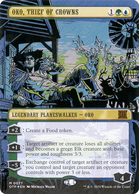 Oko, Thief of Crowns(Borderless) Foil (077)