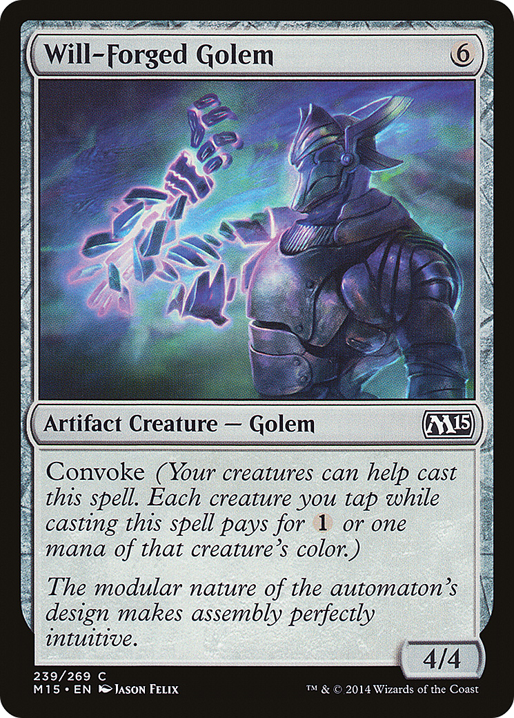 Will-Forged Golem [Magic 2015] Foil