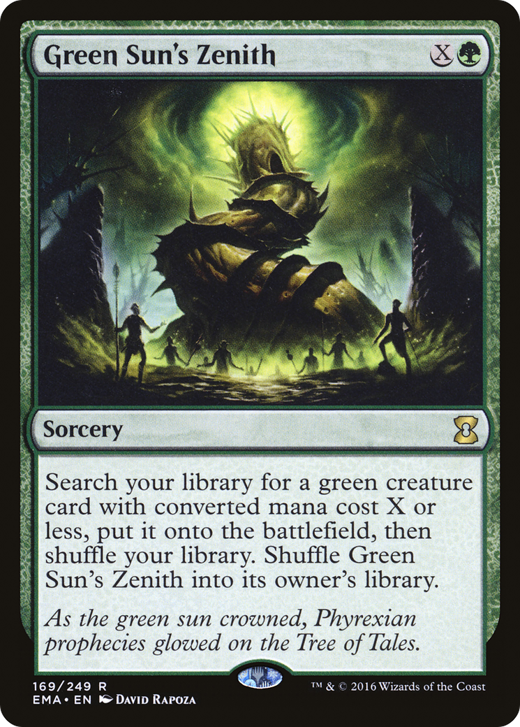 Green Sun's Zenith (169) Foil - Eternal Masters