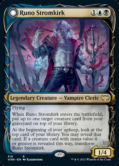 Runo Stromkirk // Krothuss, Lord of the Deep (Showcase Fang Frame) [Innistrad: Crimson Vow] Foil