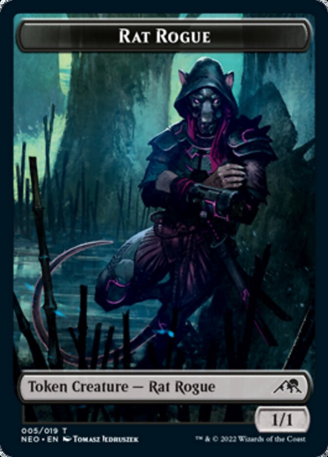 Rat Rogue Token [Kamigawa: Neon Dynasty Tokens] | Silver Goblin