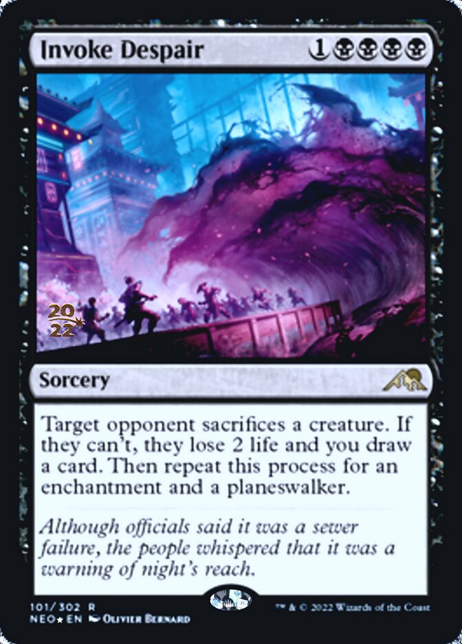 Invoke Despair [Kamigawa: Neon Dynasty Prerelease Promos] | Silver Goblin